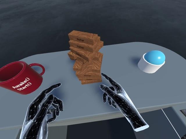 Noitom Hi5 VR Glove Testing Video-Playing Jenga