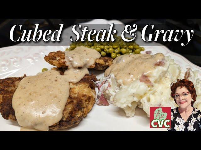 Fried Cubed steak and Gravy Sunday dinner Live with CVC