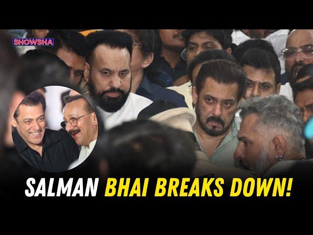 Salman Khan Fights Back Tears As He Leaves Dear Friend Baba Siddique's Home After Bidding Farewell