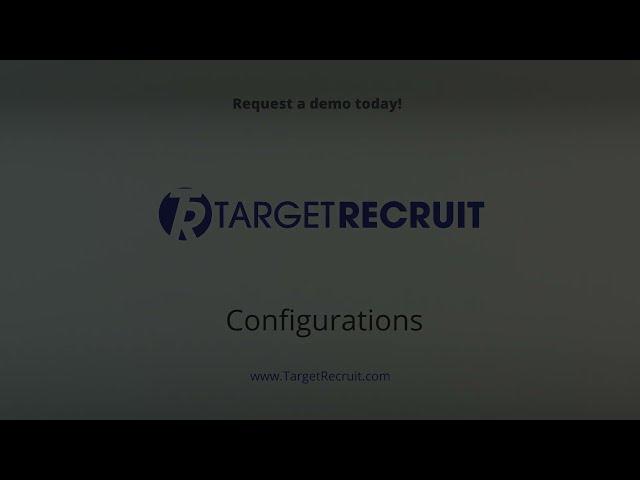 TargetRecruit Configuration