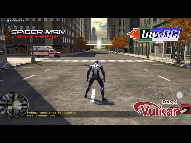 Spider-Man: Web of Shadows (Windows) Android Gameplay | Box64Droid Emulator Wine 8.0-2