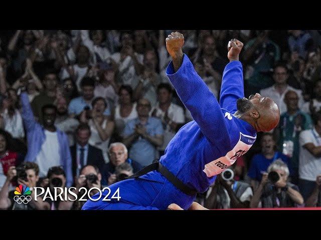 'Incroyable!' French announcers LOSE IT during Teddy Riner's historic win | Paris Olympics