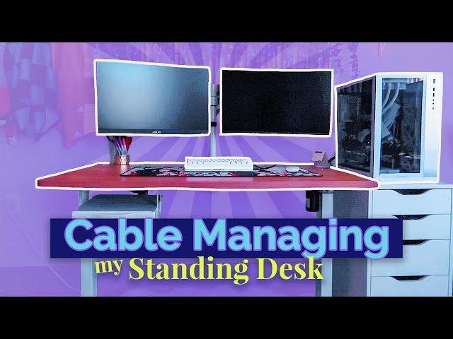 Cable Manage Your Standing Desk | For Laptop + PC Setup