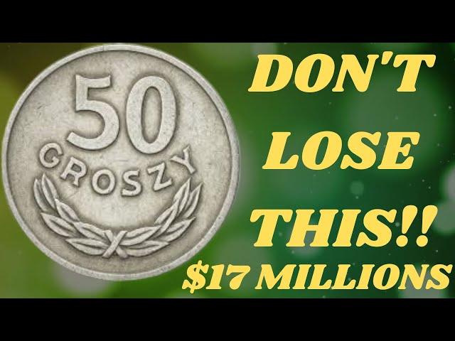 Ultra-Rare 50 Groszy Coin from Poland Coins That Could Change Your Life! Up to $4 Million Value!