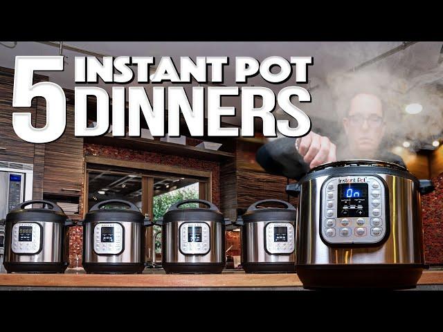 5 INSANELY DELICIOUS YET INSANELY EASY INSTANT POT DINNER RECIPES | SAM THE COOKING GUY