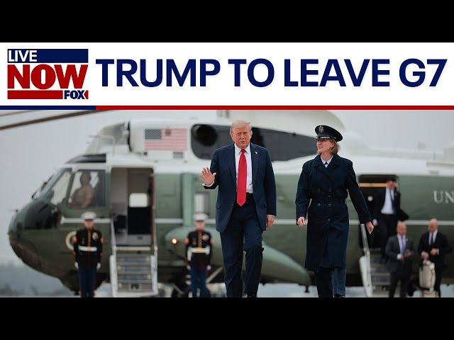 BREAKING: Trump leaving G7 summit early due to Middle East conflict, WH says | LiveNOW from FOX