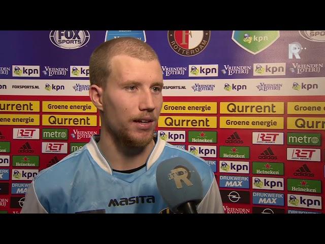 Simon Gustafson na Feyenoord-Roda JC (5-1): 'Speciaal om tegen Feyenoord te spelen'