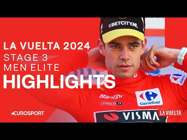 DOMINANT VICTORY  | La Vuelta a España Stage 3 Highlights | Eurosport Cycling