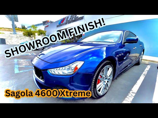 Painting Maserati Ghibli - Showroom Finish w/ SAGOLA 4600 Xtreme Spray Gun - Blue Techno