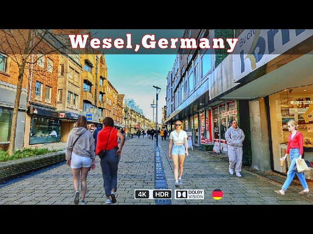 Wesel,Germany /walking tour in Wesel a beautiful elegant city 4k HDR