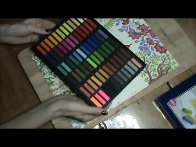 How to : Faber Castell Soft Pastels for background coloring