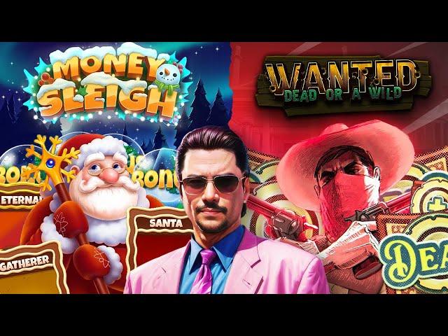 I GOT A MAX BET BONUS ON THE **NEW** MONEY SLEIGH! THEN WE DID A LITTLE WANTED! (BONUS BUYS)