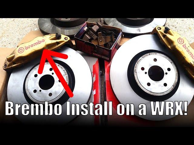 Subaru WRX Brembo brake install (Sti Brembo swap) - Boosted Films