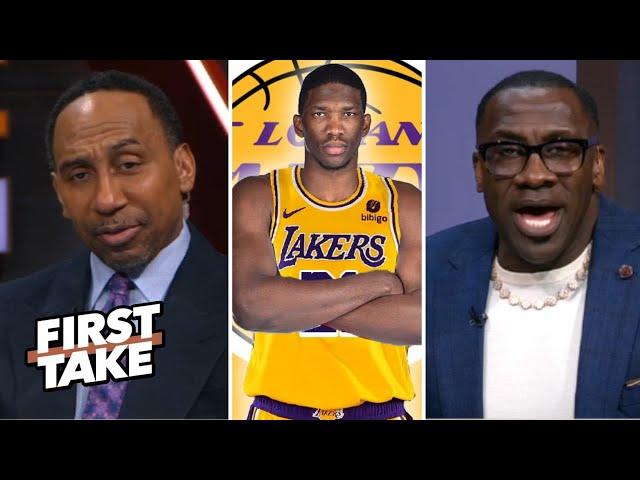 FIRST TAKE | "Blockbuster deal: 76ers should trade Joel Embiid to Lakers" - Shannon tells Stephen A.