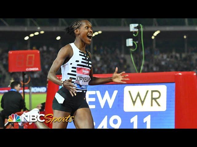 Faith Kipyegon smashes WORLD RECORD in Florence women's 1500m | NBC Sports