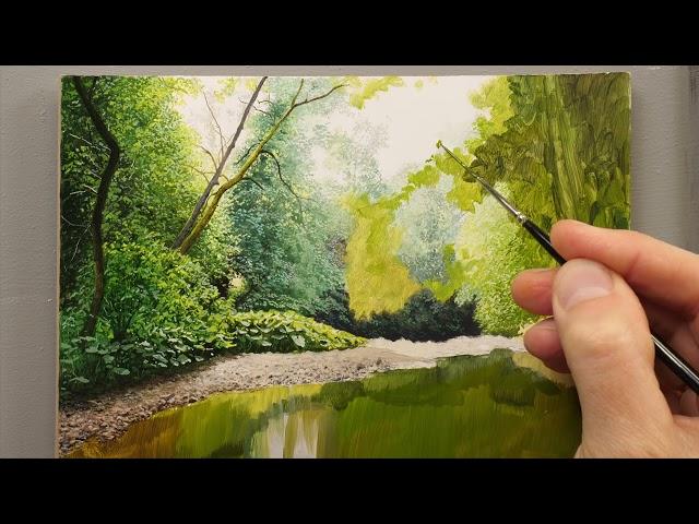 How to Paint and WIN this photo Realistic Landscape