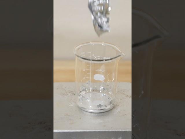 Don't mix water and aluminum!