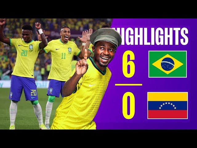 Brazil vs Venezuela 5-0  funny highlights  Galacticos Vinicius, Rodrygo on fire | #neymar #brazil