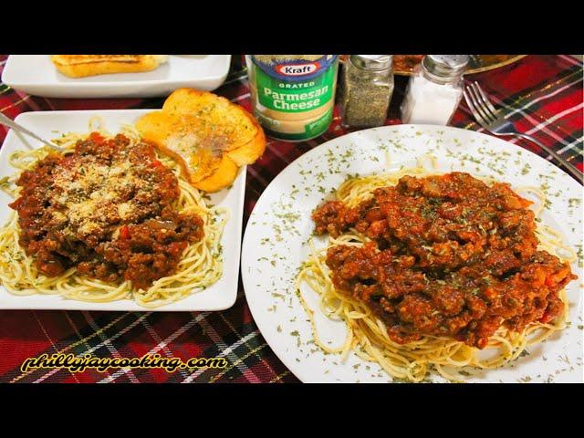 Easy Homemade Spaghetti & Meat Sauce Recipe: The Best Spaghetti And Meat Sauce