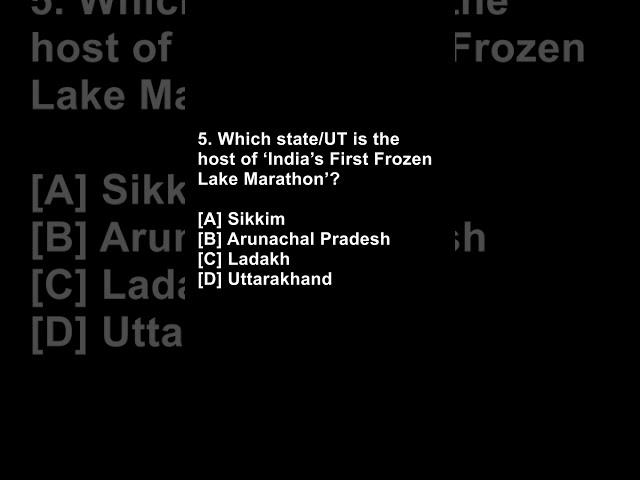 India’s First Frozen Lake Marathon | KK Current affairs #1 #shorts