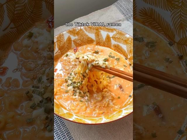 Trying Tiktok VIRAL ramen #ramen #tiktokviral #recipe #food #noodles