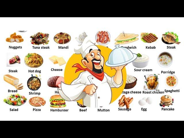 Learn 150+ Common Foods in English in 10 Minutes | Food Vocabulary