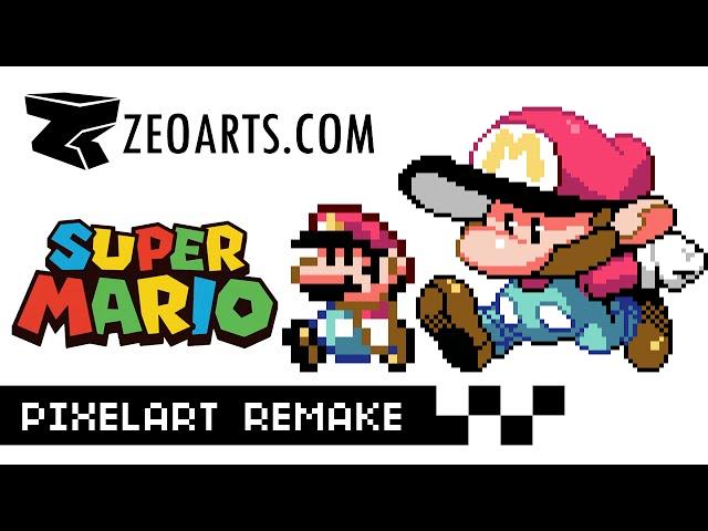 Zeoarts: Super MARIO Pixelart Re-imagined MSPAINT (SUPER MARIO BROS)