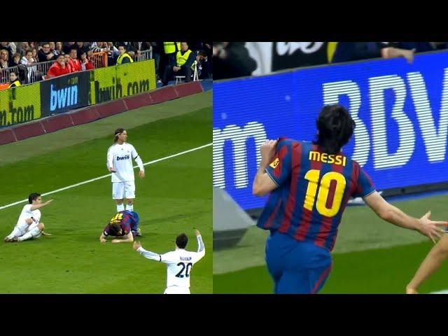 Lionel Messi Vs Real Madrid Dirty Tacticts ● Showing Them Who Is The Boss