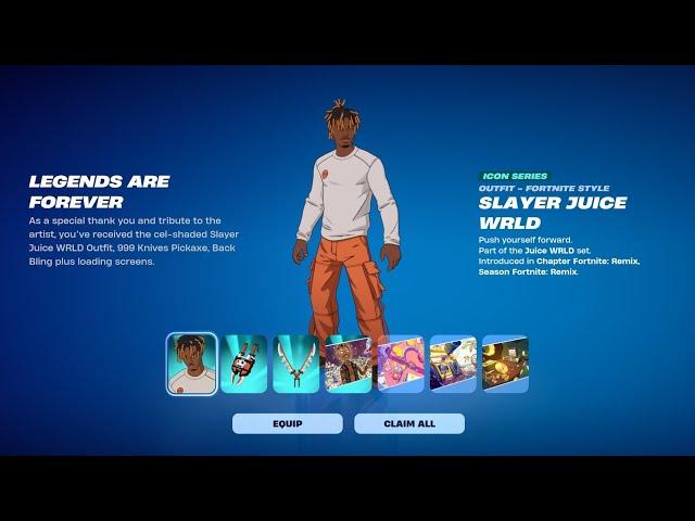 The FREE Juice Wrld Bundle Has An EXCLUSIVE Fortnite Reward!  (LIMITED-TIME Rewards)