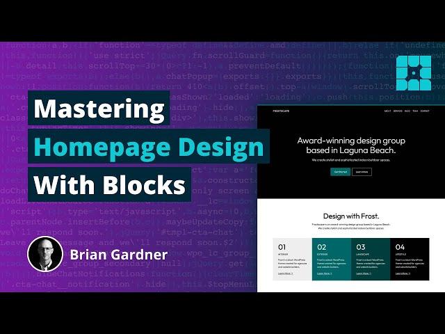 Mastering Homepage Design: Building with Blocks in WordPress