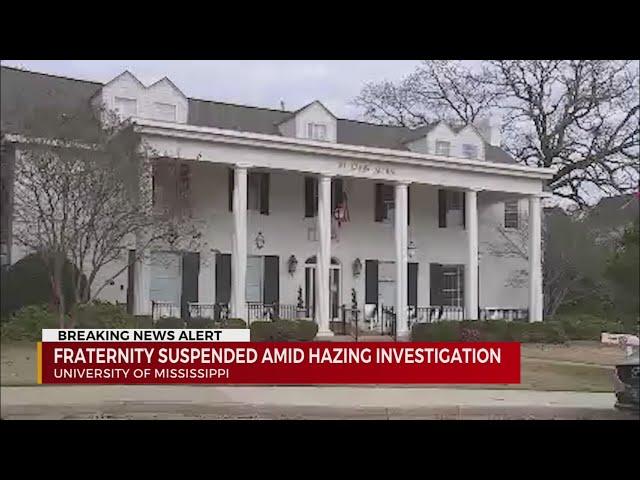 Ole Miss fraternity suspended amid hazing investigation