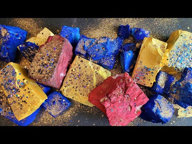 Dusty, Soft, Dyed, Glittery BSN Gym Chalk Crush ~ ASMR