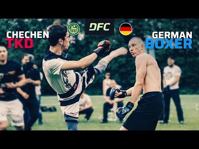 German BOXING vs. Chechen TAEKWONDO | MMA FIGHT | DFC