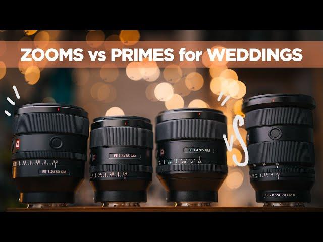 ZOOM vs PRIME for wedding photography - Sony 24-70/2.8 GM II vs 35/1.4, 50/1.2 and 85/1.4