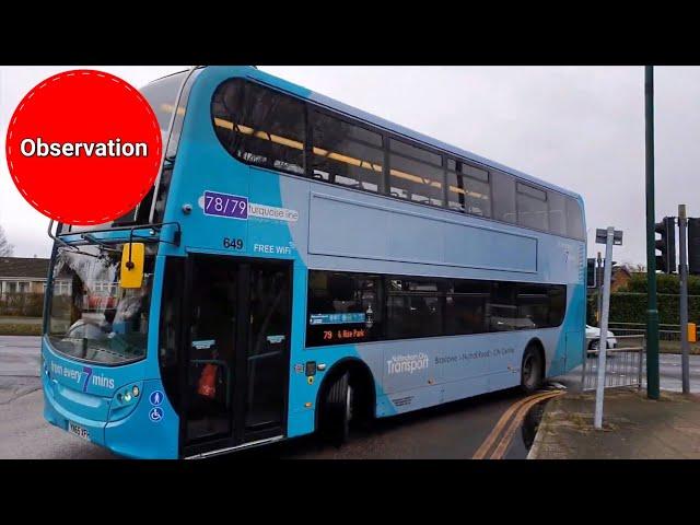 Buses at Rise Park Bus Terminus in Nottingham | March 2020