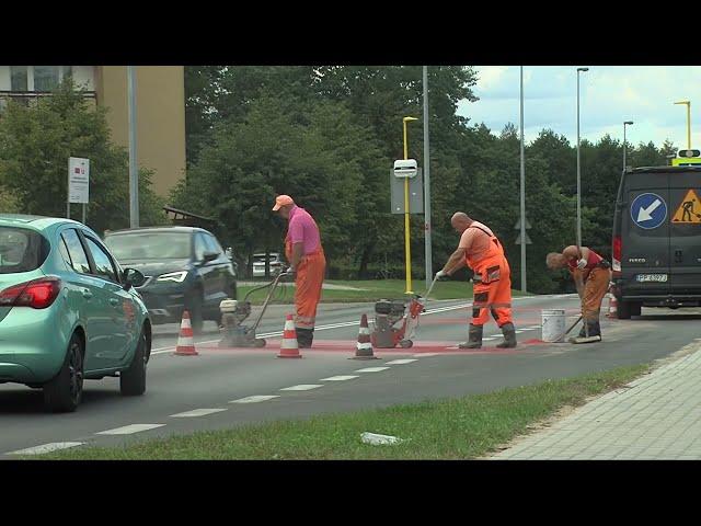 TV ASTA: progi zwalniające... budziły mieszkańców Jadwiżyna w Pile