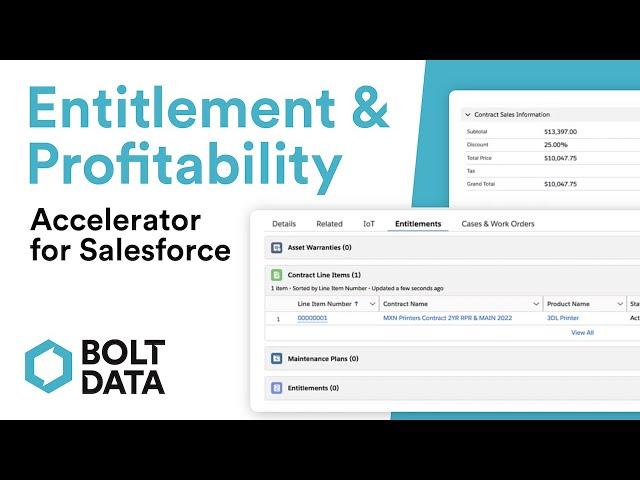 Entitlement and Profitability Accelerator | Bolt Data