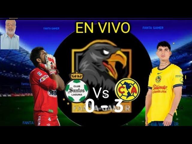 TUDN / Santos vs América 0 - 3 En Vivo Live goles 2024 / Liga MX