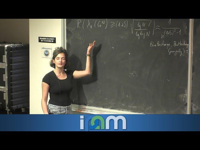 Ella Hiesmayr - Spectral large deviations of sparse random matrices - IPAM at UCLA