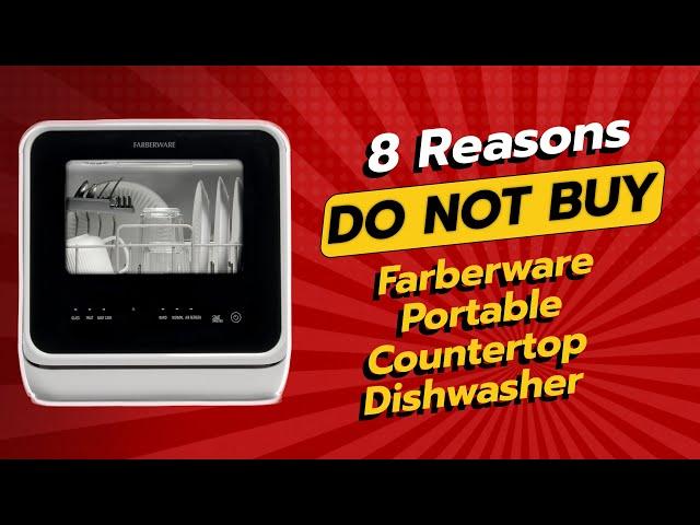  DON'T BUY Farberware Portable Countertop Dishwasher Before Watching THIS!  (8 Reasons)