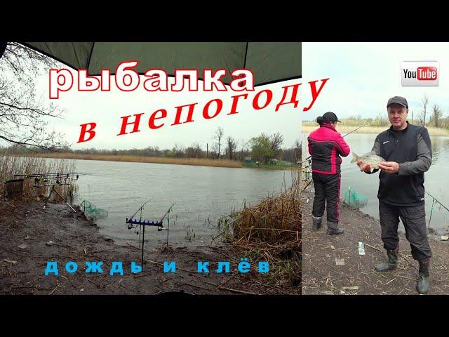 Рыбалка в непогоду))) ДОЖДЬ и КЛЁВ Fishing Video