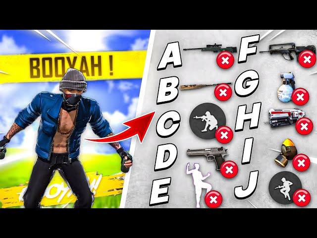 Free fire win without A To Z latter  - Mr Verma Gamer