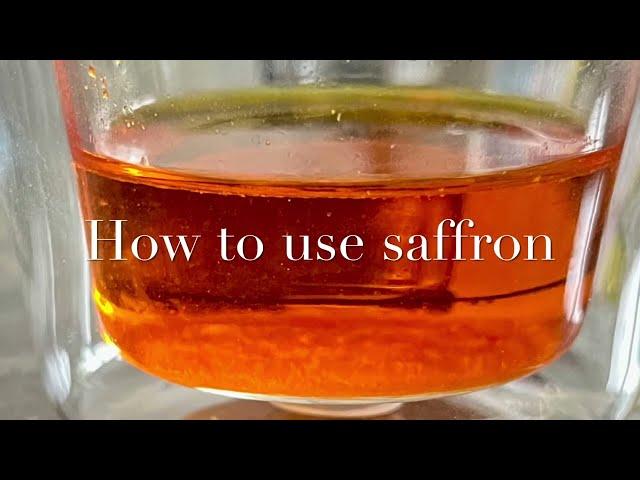 How to use saffron, the world’s most expensive spice/ So verwenden Sie Safran