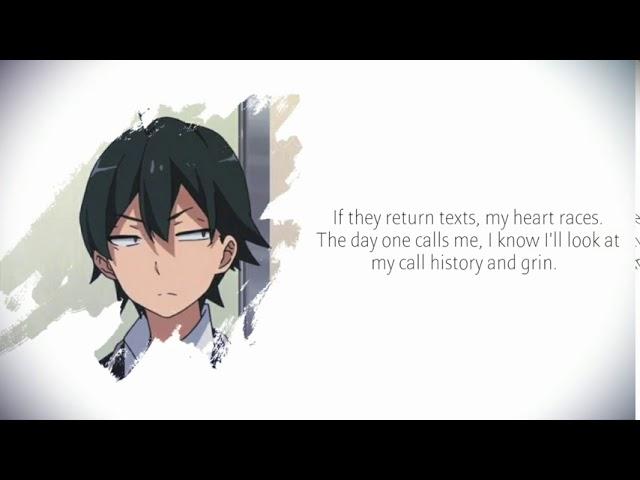 Hikigaya Hachiman's Best Speech | I Hate Nice Girls |