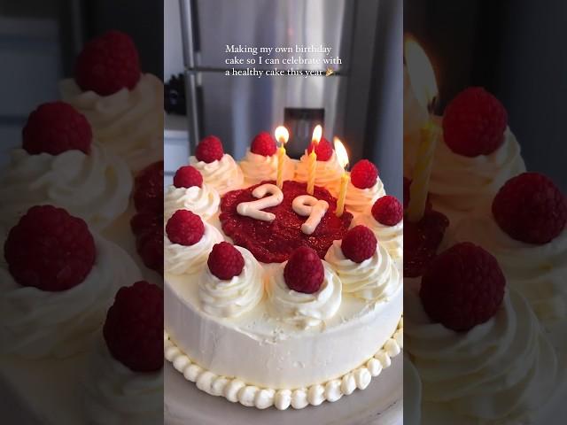 Every year I make my own birthday cake and this year I decided to make a delicious healthy treat