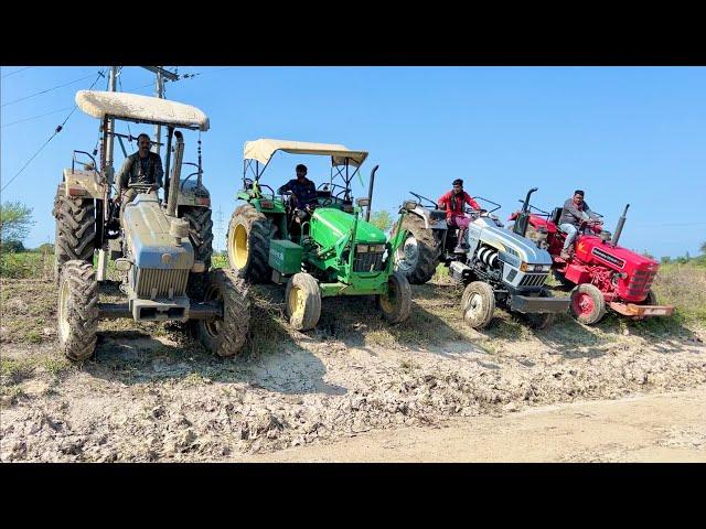 Tractor Jump in Canal | New Holland 3630 4wd | Mahindra 275 Di Xp Plus | Eicher 485 | John Deere