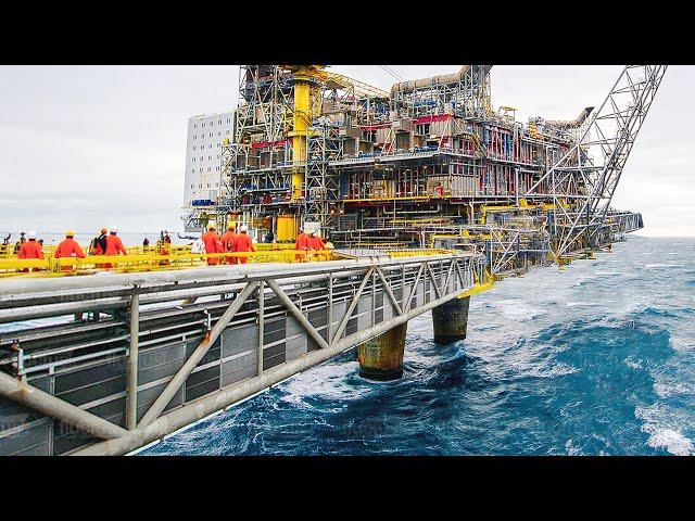 Life Inside Gigantic Billion $ Oil Rigs Operating 24/7 at Sea