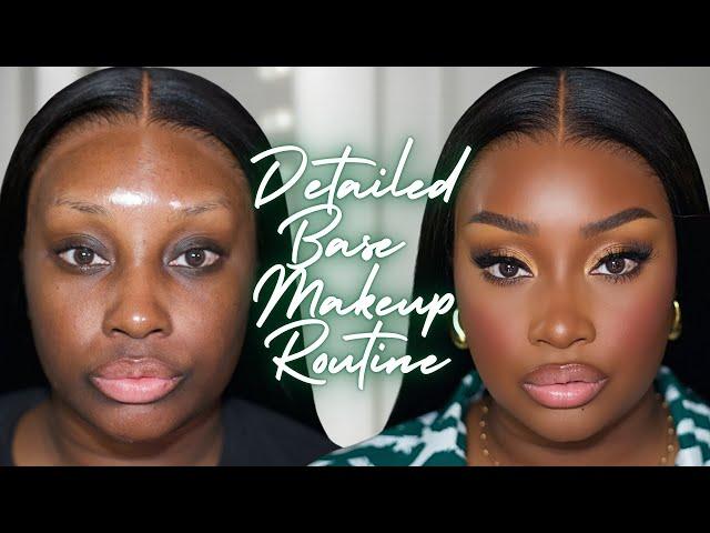 Flawless Full Coverage Foundation Base Makeup Routine | SUPER DETAILED FOR BEGINNERS