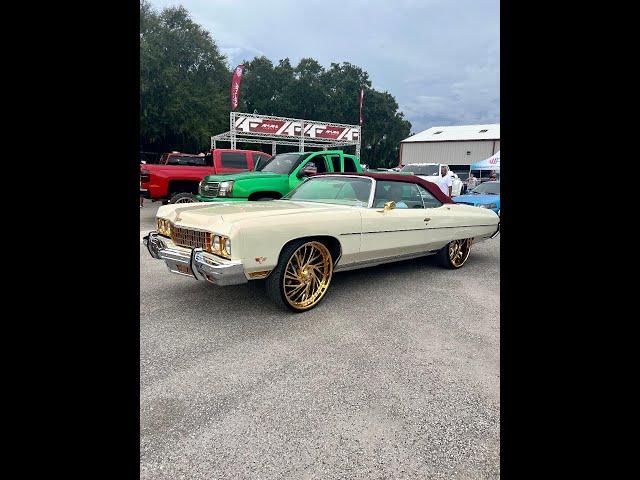 73 caprice on gold savini wheels #pressure #pressureseason