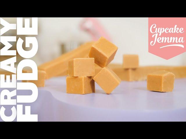 Super-simple creamy Vanilla Fudge Recipe | Cupcake Jemma